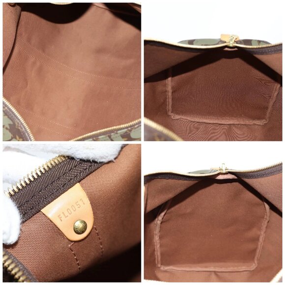 LOUIS VUITTON Monogram Graffiti Keepall 50 Boston Bag Khaki M92196 Auth 129961V - Picture 15 of 16